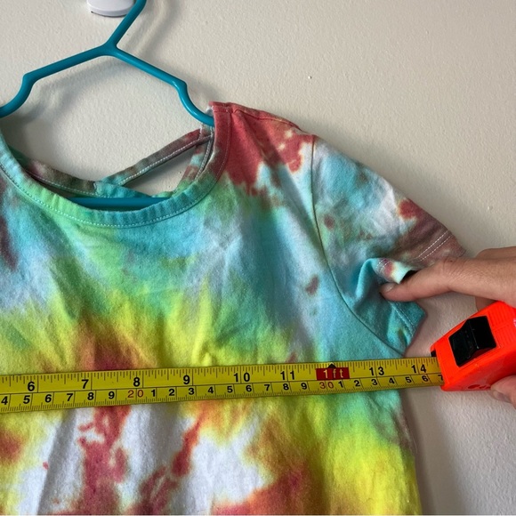 Old Navy Girls Tie Dye T-Shirt & Cropped Leggings Set Size Small 6-7 Rainbow - Picture 9 of 12